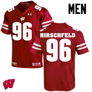 Men's Wisconsin Badgers NCAA #96 Billy Hirschfeld Red Authentic Under Armour Stitched College Football Jersey HQ31M82UQ